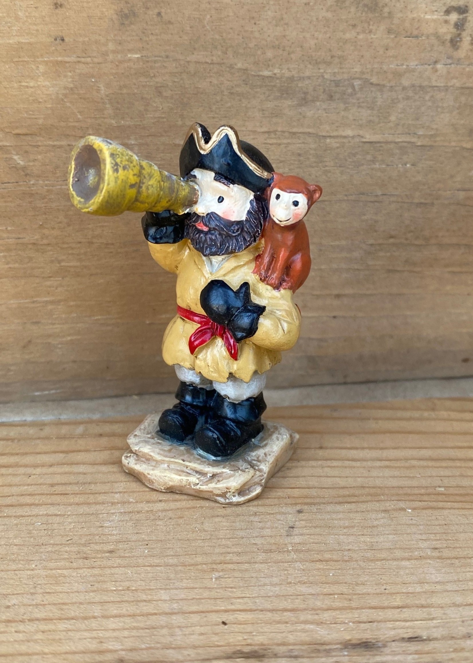 Miniature Pirate Spy Glass and Monkey