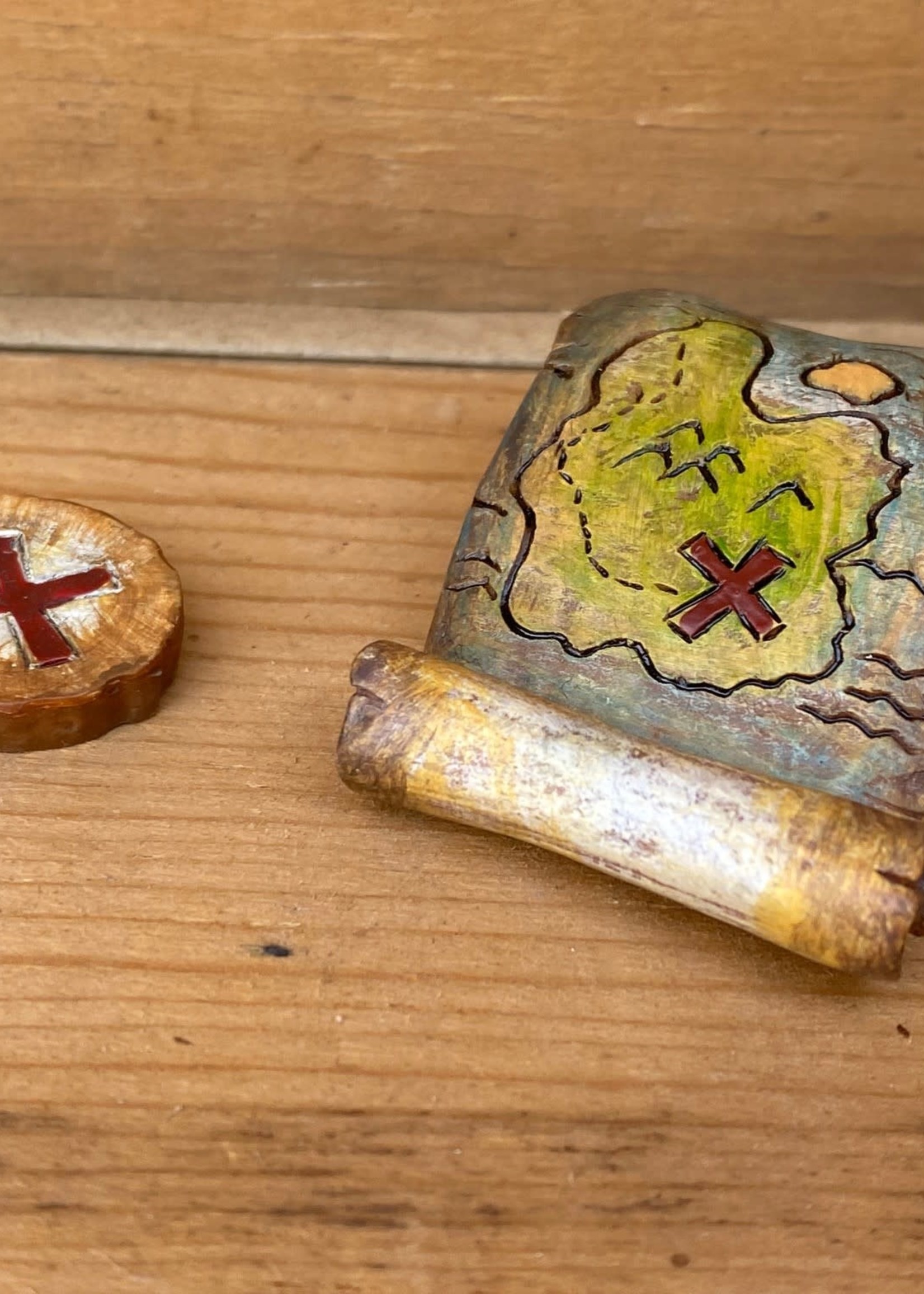 Miniature Treasure Map 2pc