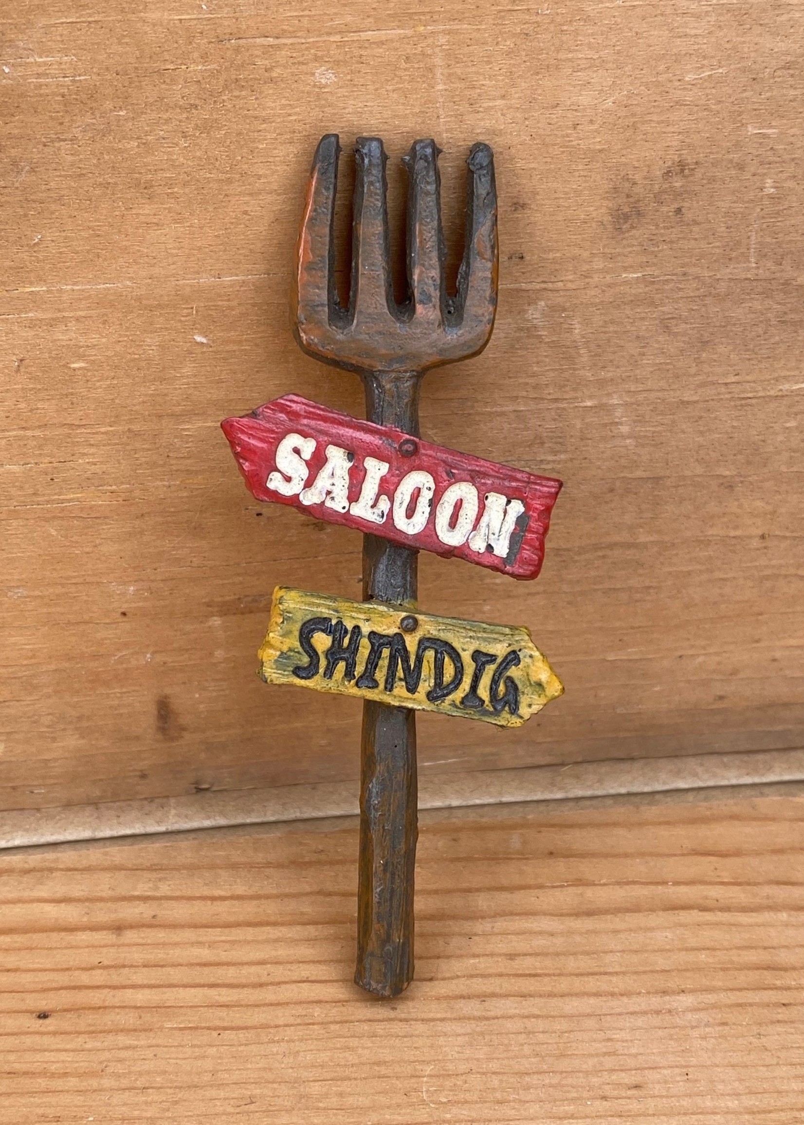 Sign Saloon Shindig Fork