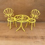 Miniature Bistro Set - 2 Chairs, 1 Table