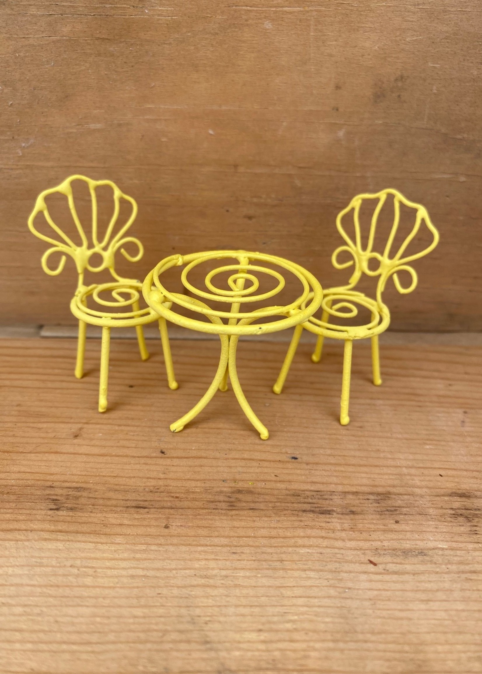 Miniature Bistro Set - 2 Chairs, 1 Table