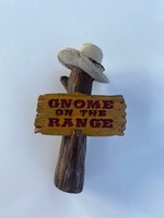 Miniature Sign Gnome on the Range