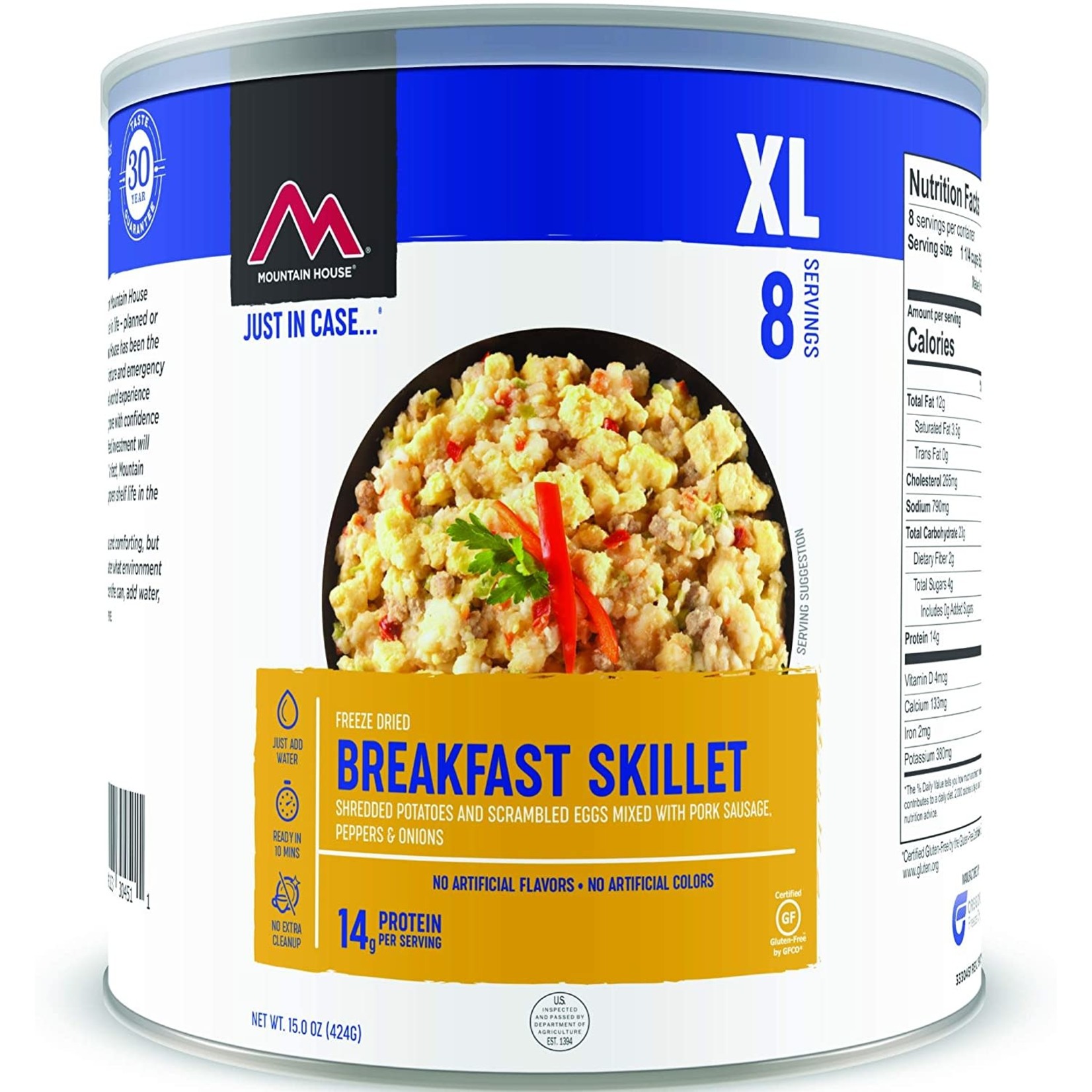 MOUNTAIN HOUSE Mountain House Scrambled Eggs with Bacon  #10 Can 8 servings