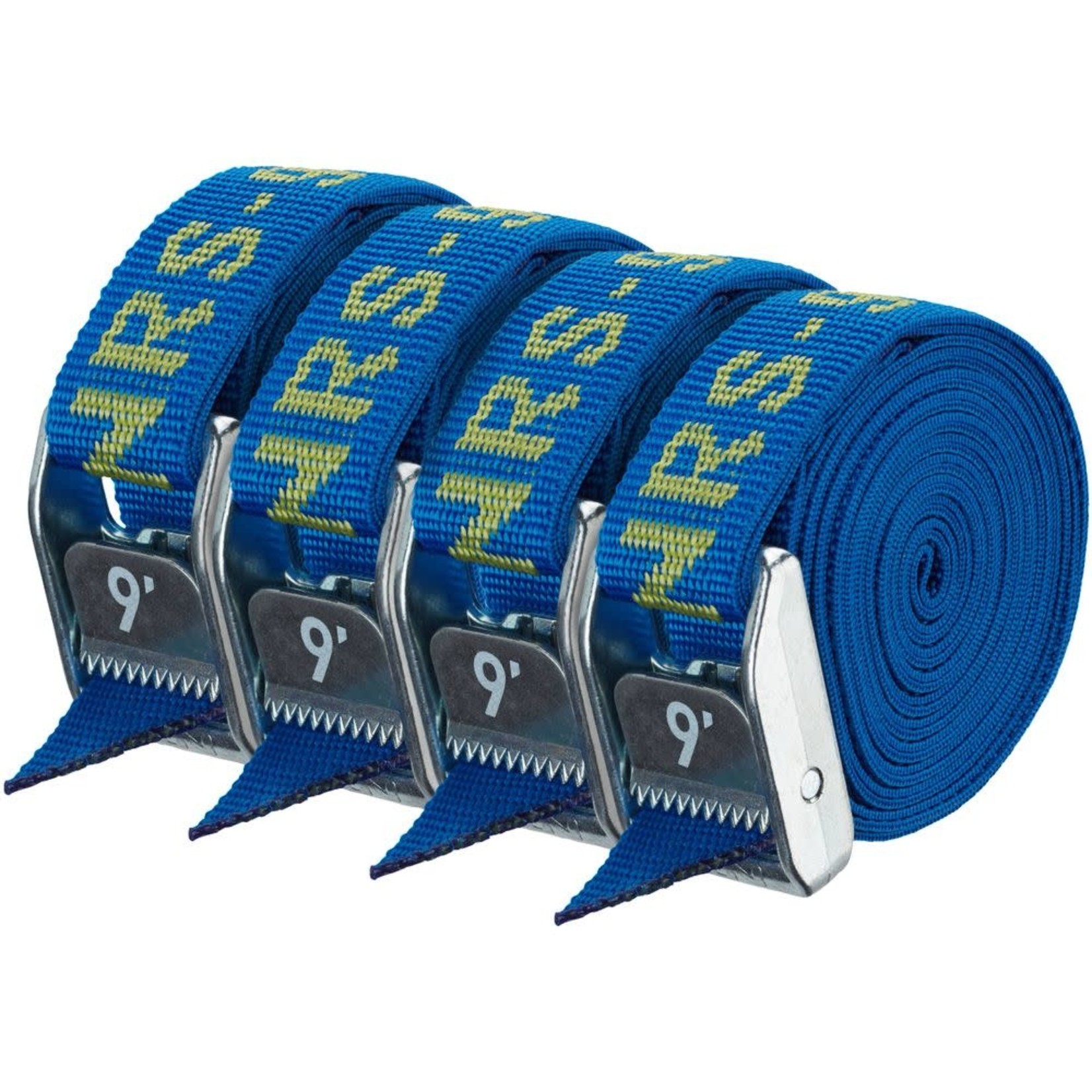 NRS NRS 1" HD Tie-Down Straps Iconic Blue 9' 4-pack