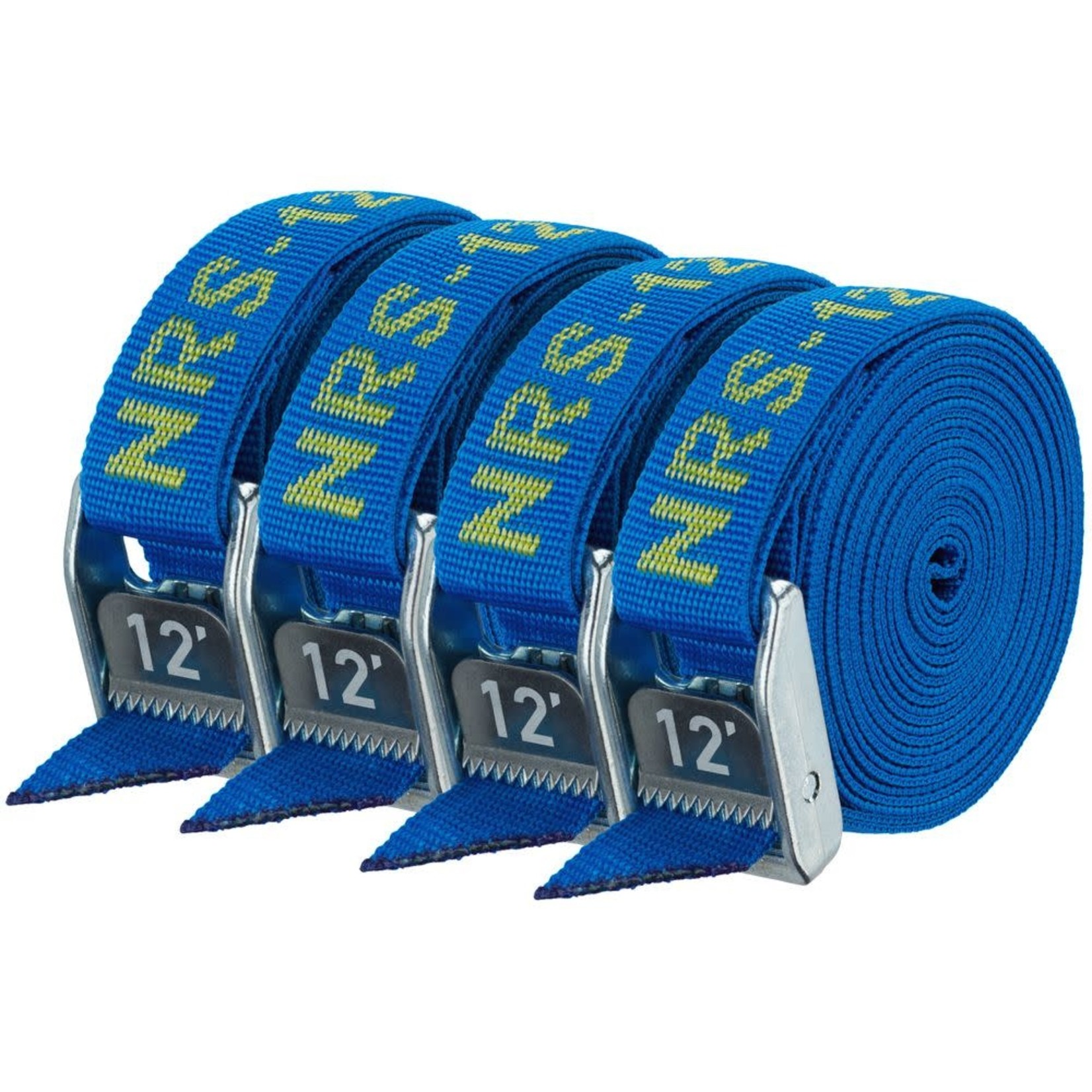 NRS NRS 1" HD Tie-Down Straps Iconic Blue 12' 4-pack