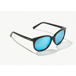 Bajio Bajio Casuarina Black Gloss/Blue Mirror Poly Sunglasses