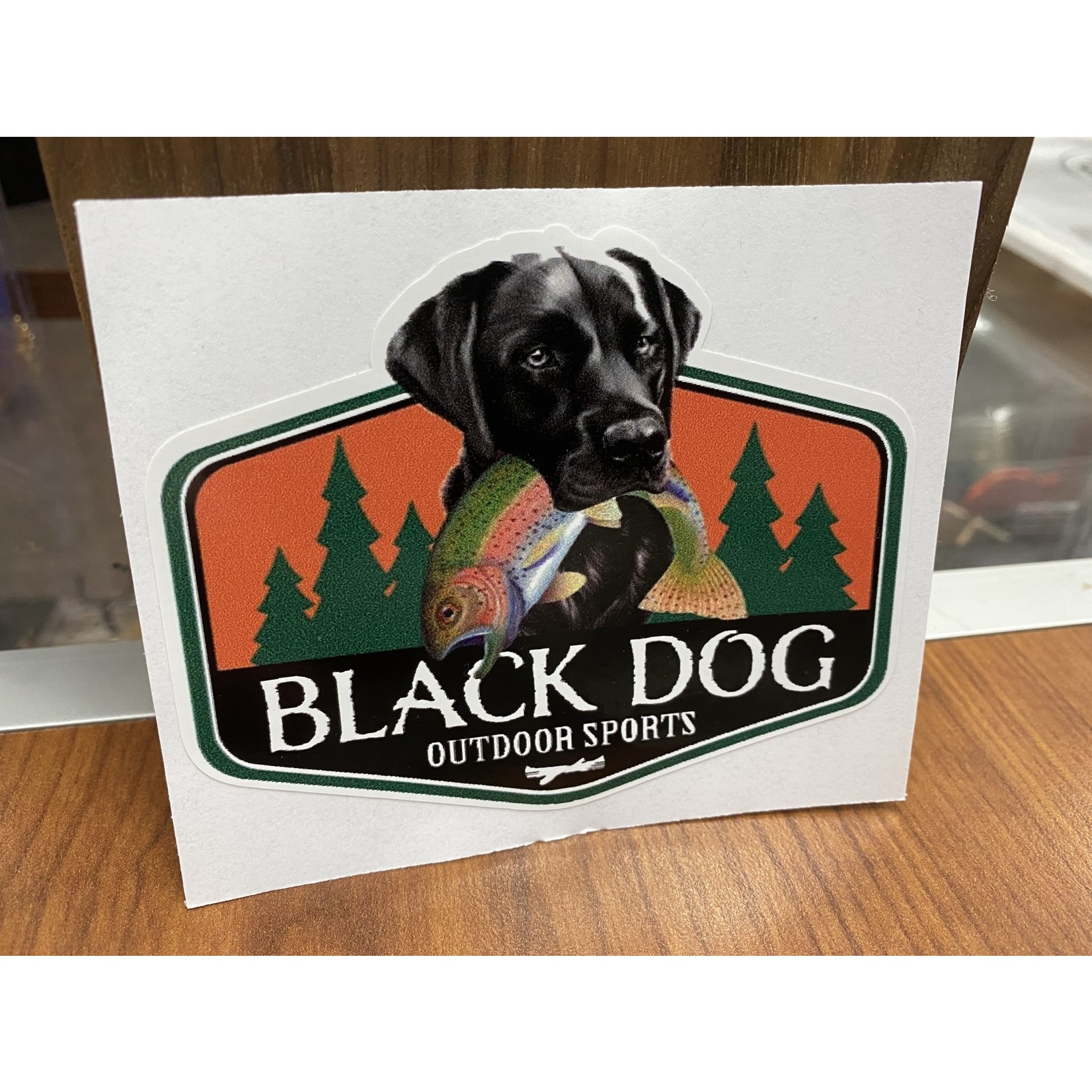 Black Dog Logo Sticker