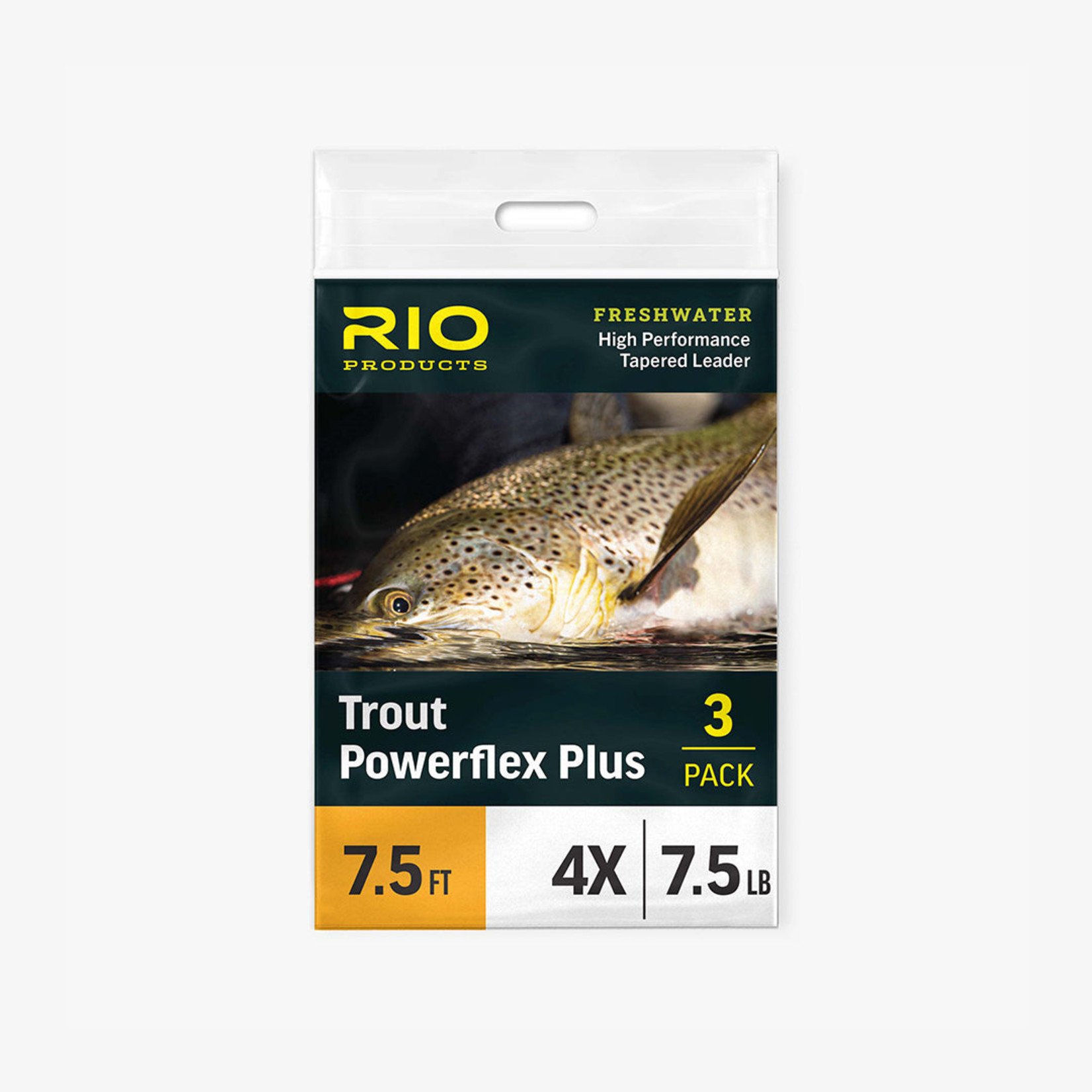 RIO Rio Powerflex Knotless 9Ft 5X Leaders 3 Pack