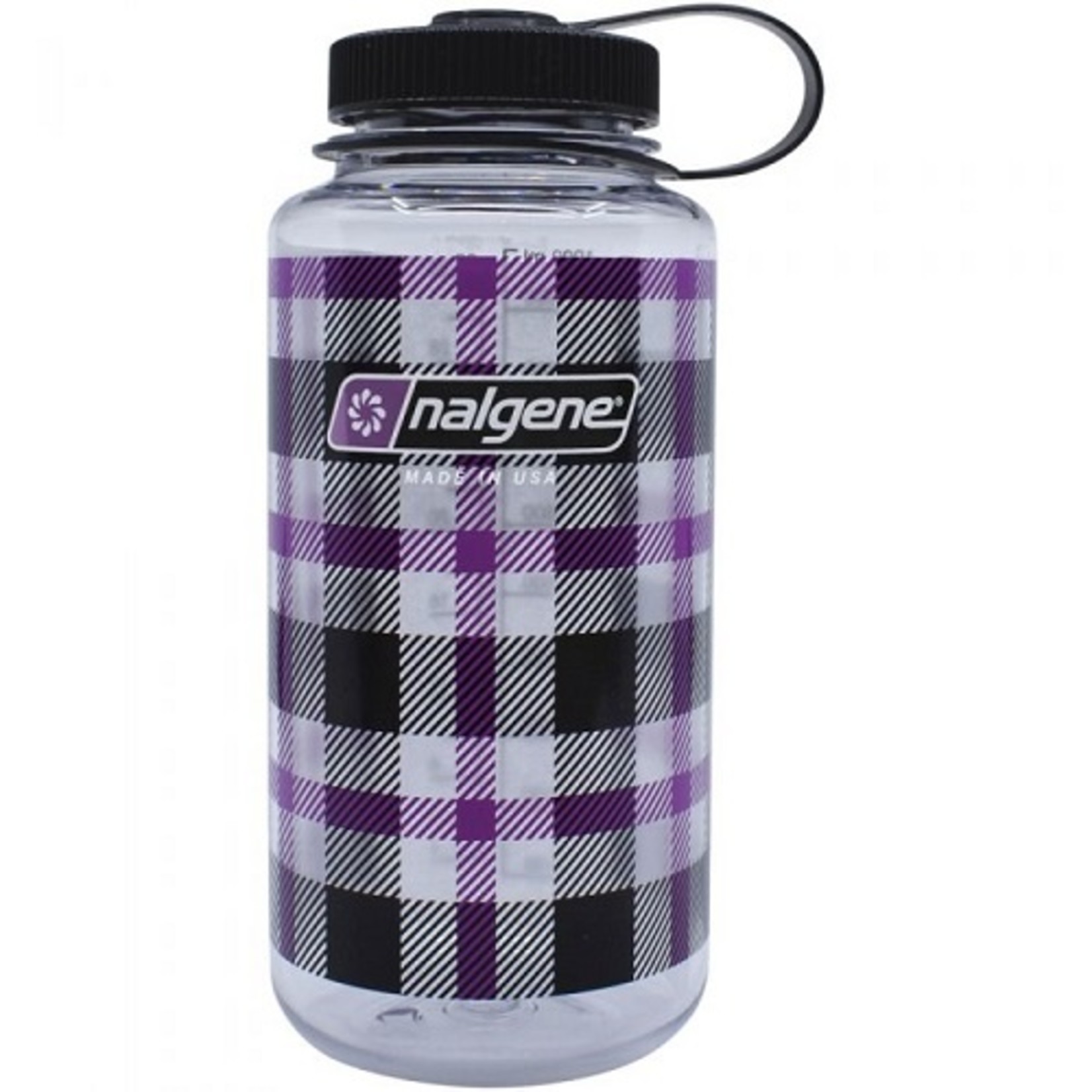 NALGENE Nalgene Limited Edition Wide Mouth Water Bottle Volume: 32 oz, PURPLE PLAID