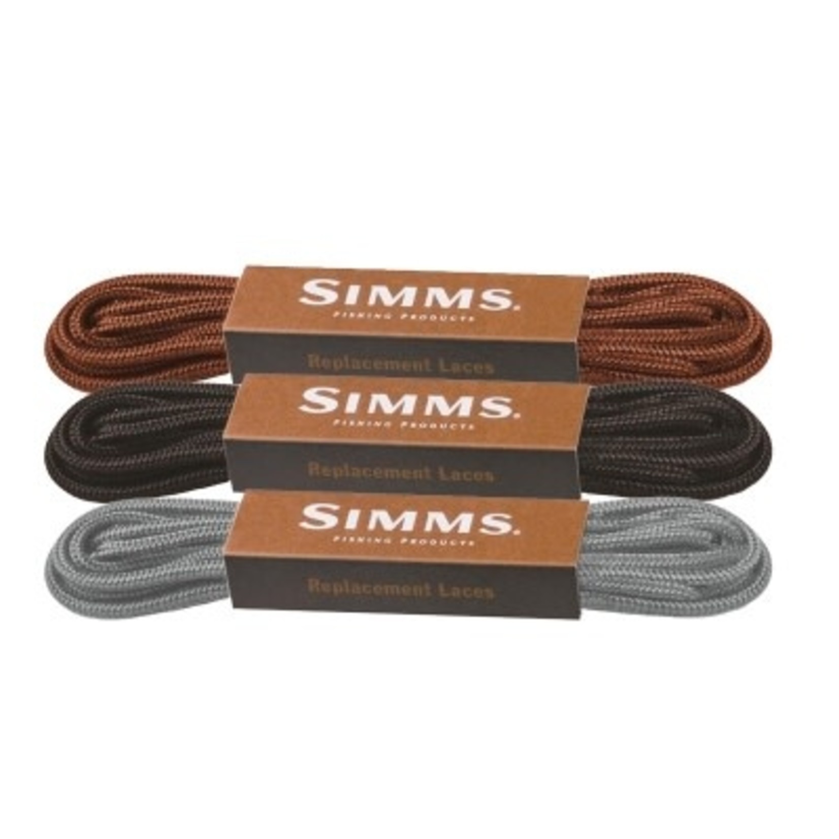 Simms Fishing SIMMS REPLACEMENT LACES PEWTER ONE SIZE 74" Pewter