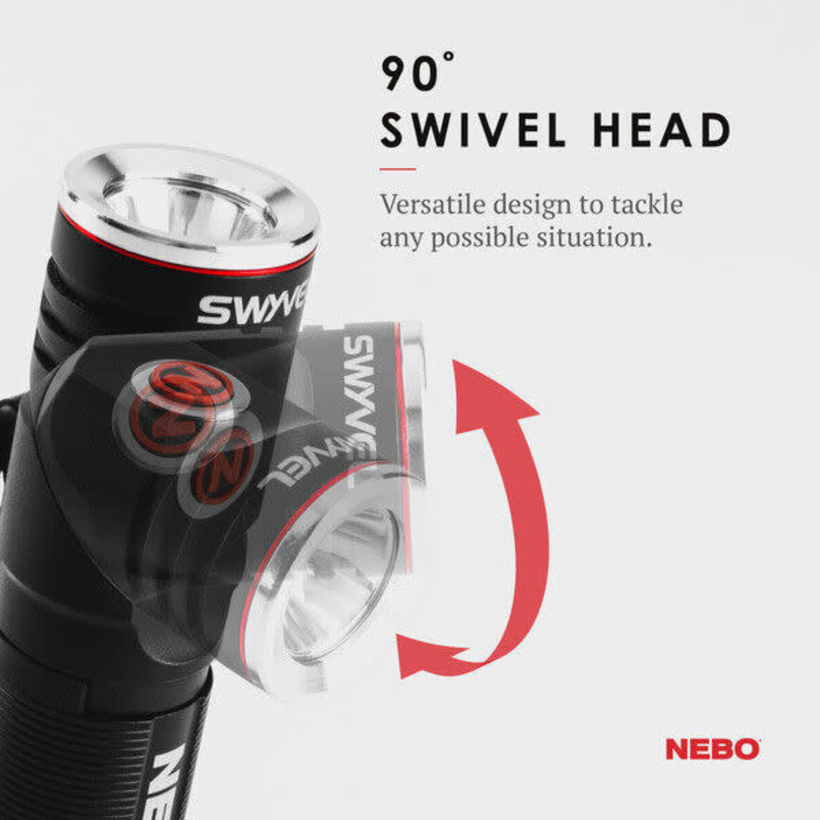 NEBO NEBO SWYVEL 1000 Lumens Rechargeable Standard Flashlight