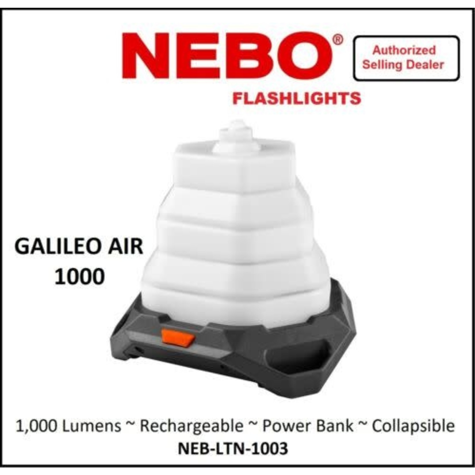 NEBO Nebo Galileo Air 1000 Collapsible Lantern