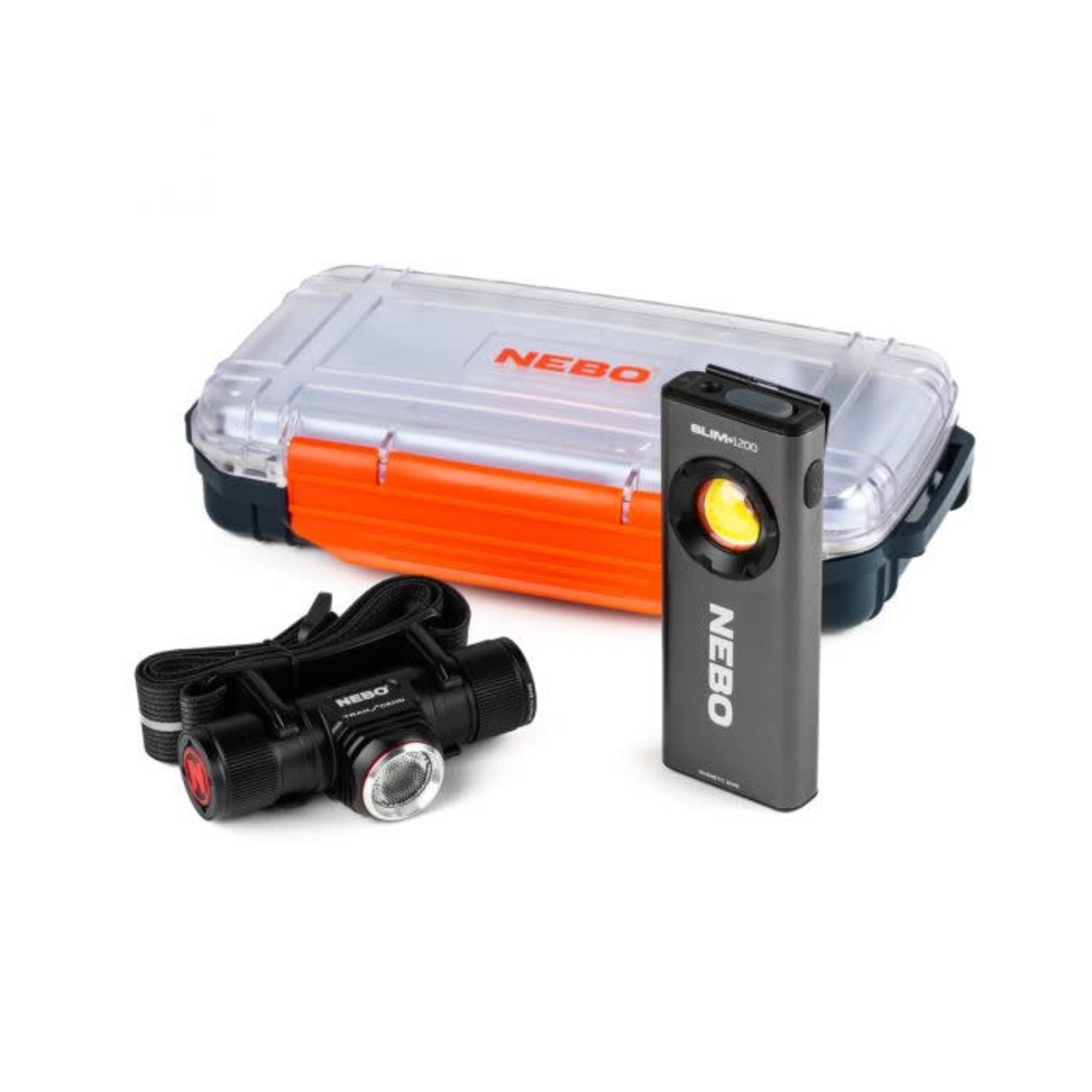 NEBO Nebo 3-Piece Travel Kit Worklight Headlamp Waterproof Case Emergency kit