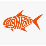 FISHPOND Fishpond Permit 6" Sticker-FL Orange