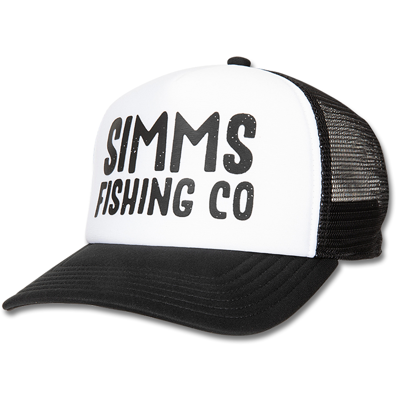 Simms Fishing Simms High Crown Foam Hat Black and White