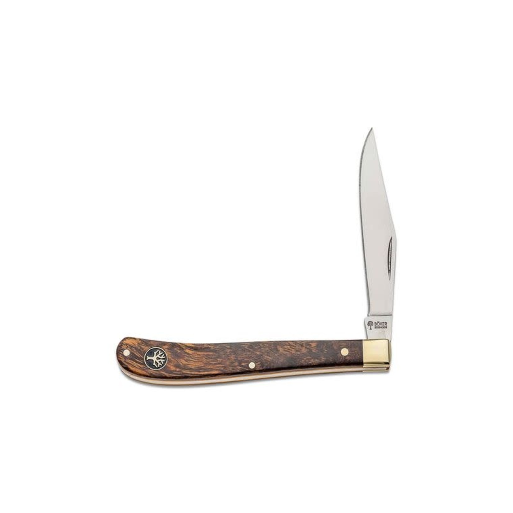 boker Boker Uno Delicate Slipjoint Pocket Knife 3.5" Polished Blade, Desert Ironwood Handles