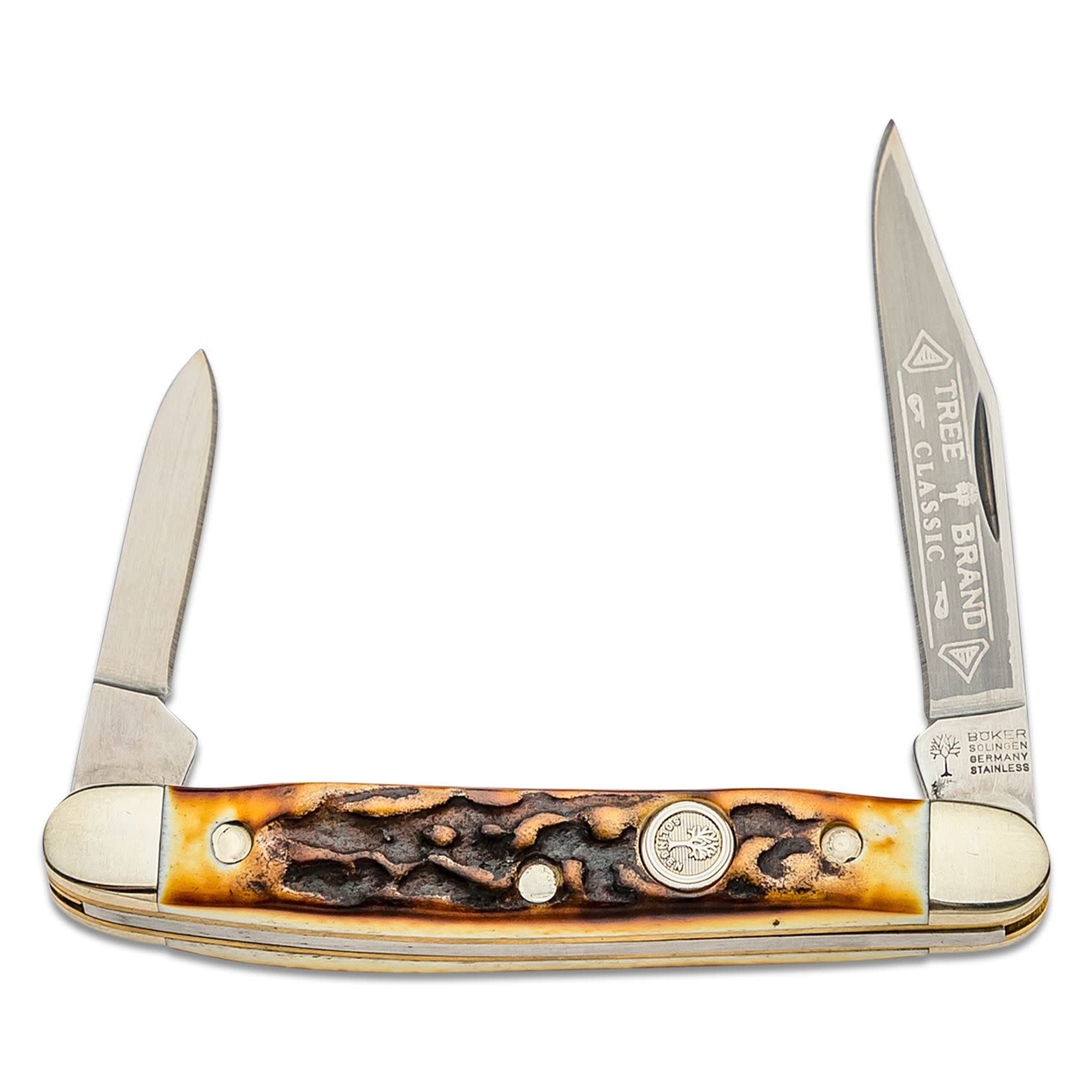 boker Boker Pen Knife-Stag