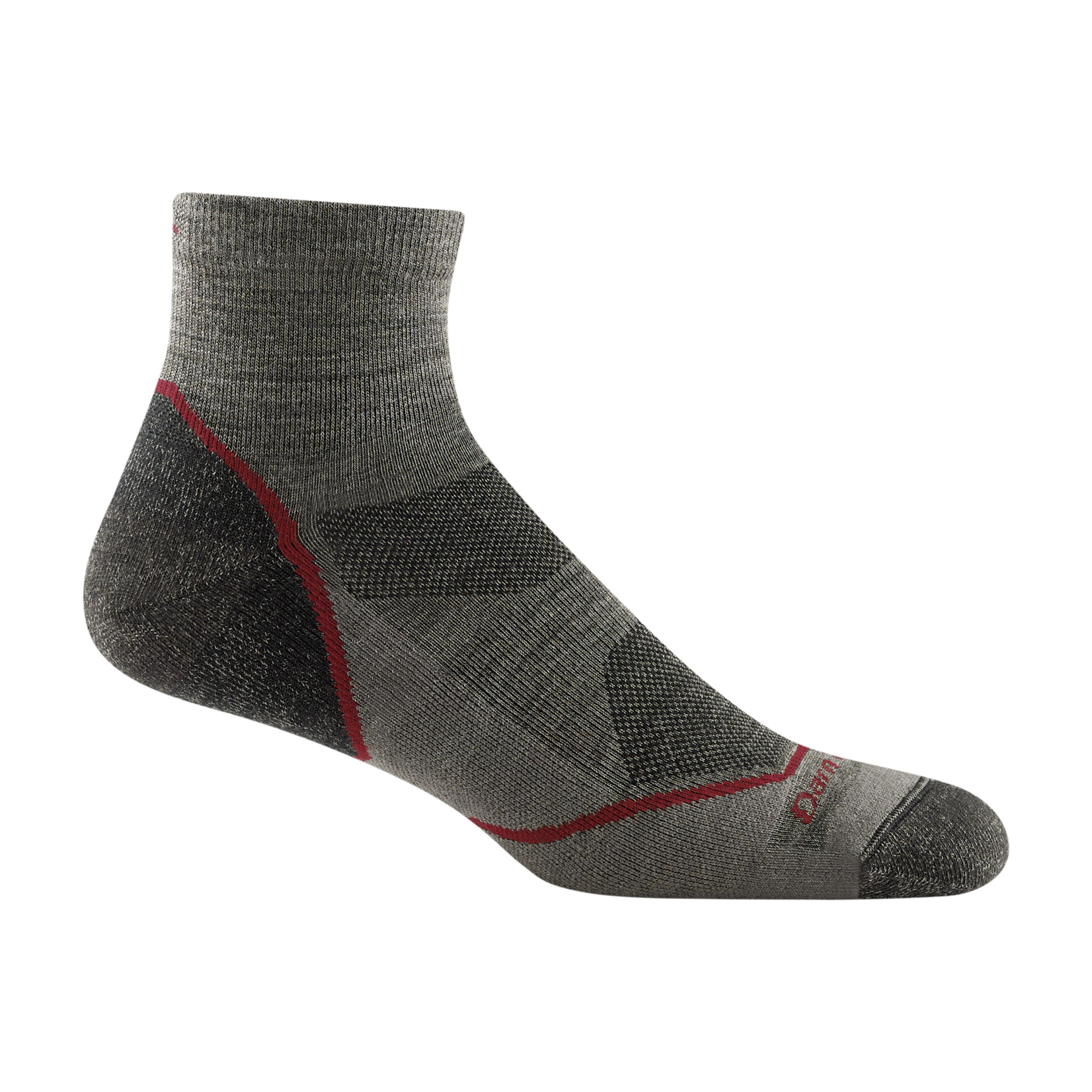 Darn Tough Socks Darn Tough Socks Merino Wool 1/4 Hike/Trek Light w/ Cushion 1991