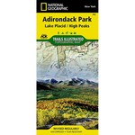 ADIRONDACK PK/LAKE PLACID #742 Nat Geo Map