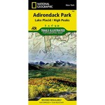 Adirondacks High Peaks Lake Placid  NY #742 Nat Geo Map