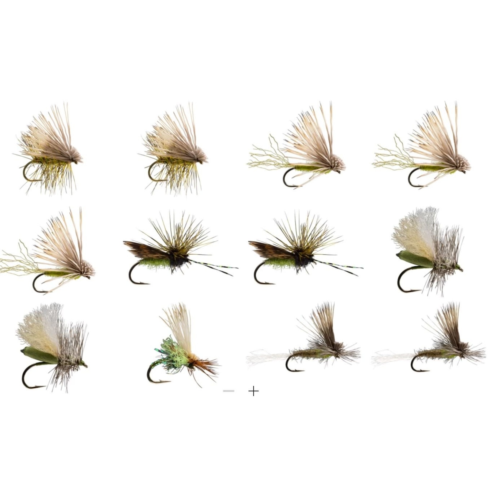 RIO Olive Caddis Dry Assortment