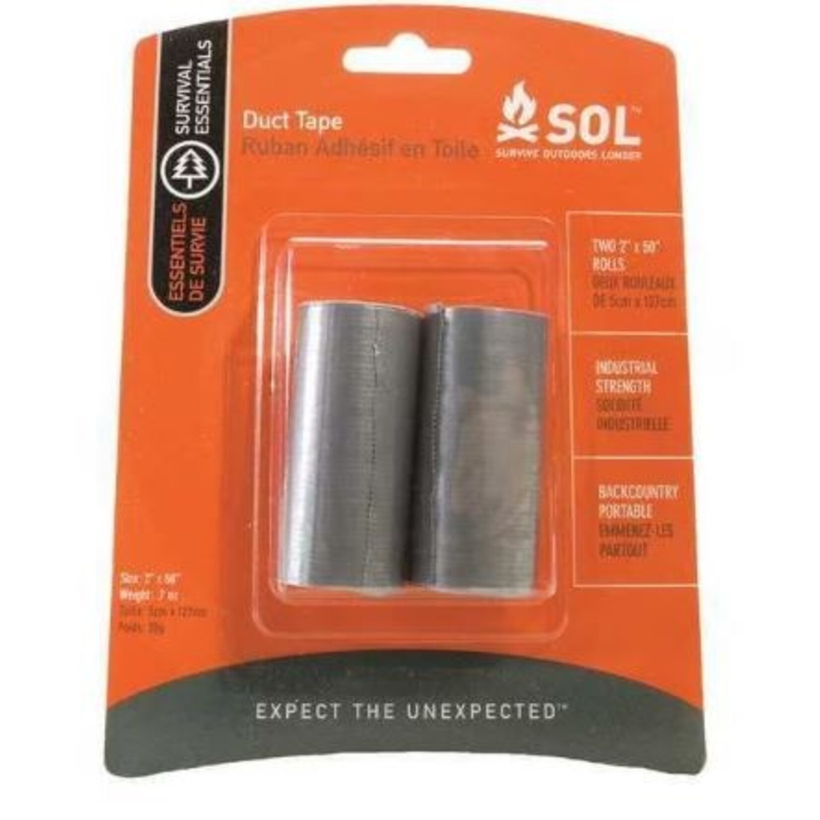 SOL Duct Tape, 2 x 50" Rolls