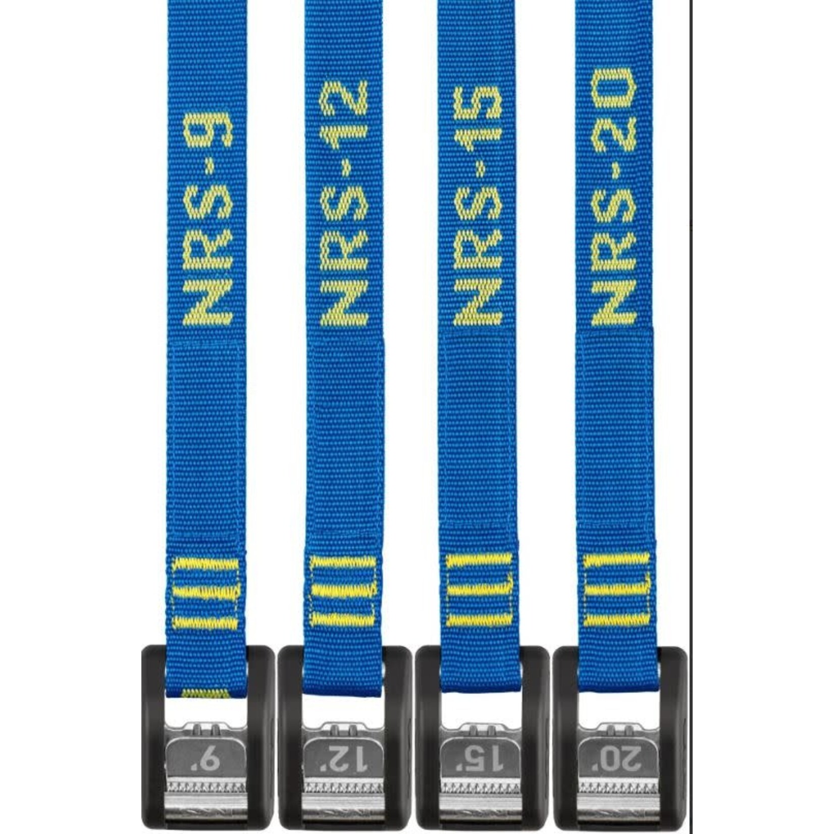NRS NRS Buckle Bumper Straps - 12' Pair, Iconic Blue