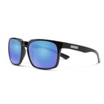 Suncloud Suncloud Hundo Black  Polarized Blue Mirror Glasses