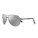 Suncloud Suncloud Aviator Black || Polarized Green Mirror