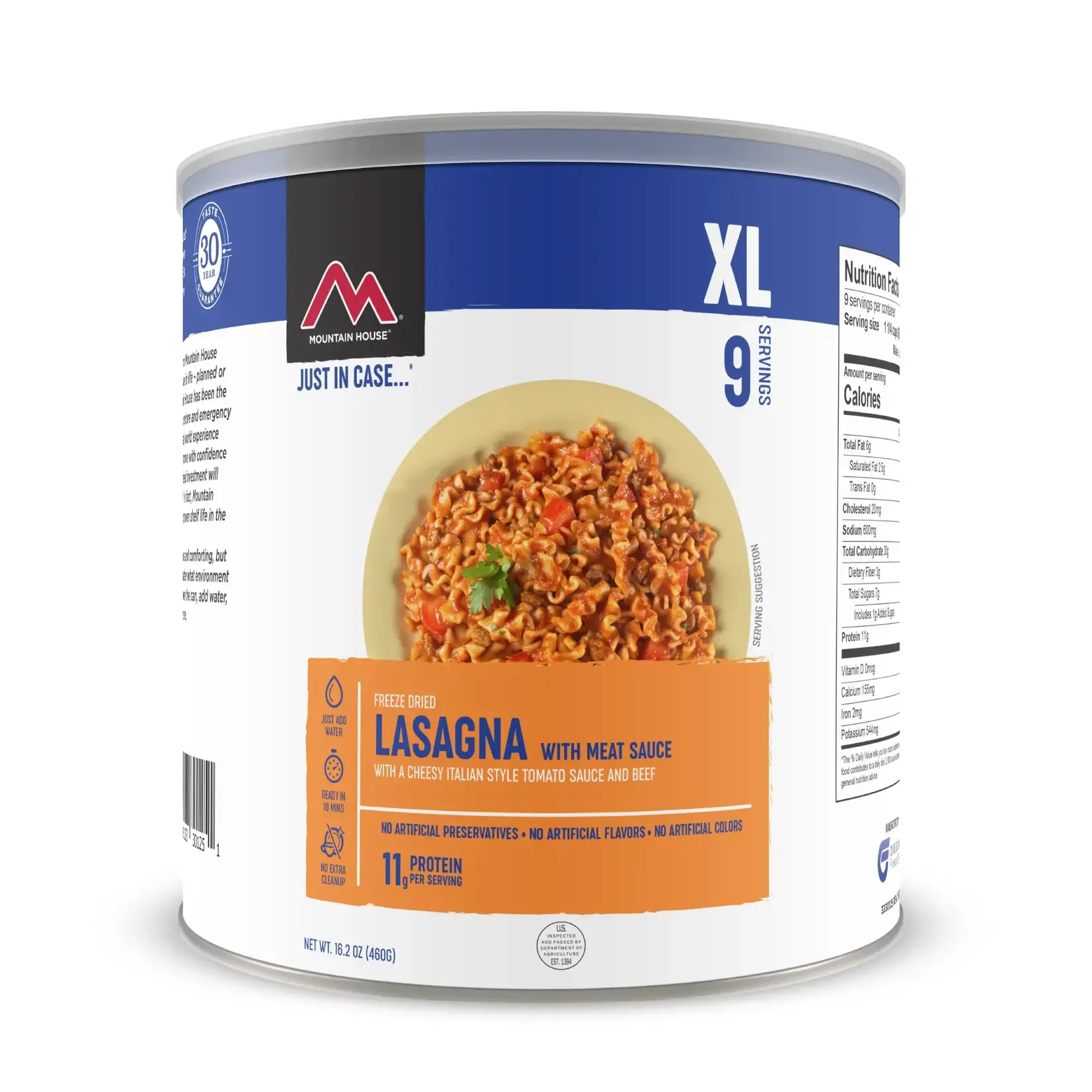 MOUNTAIN HOUSE Mountain House Lasagna with Meat Sauce #10 Can 9 Servings