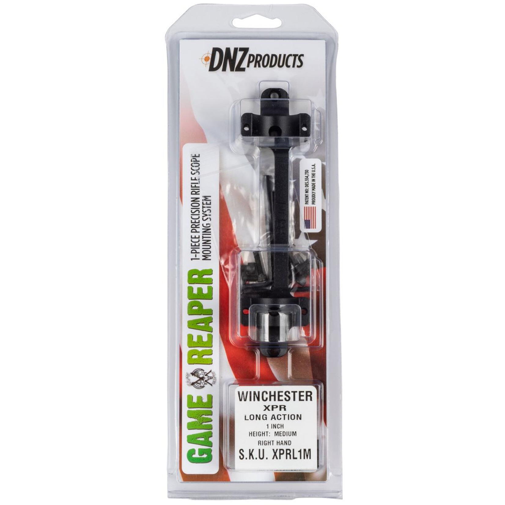 DNZ Products  Game Reaper Winchester XPR Long action Scope Mount Ring Combo Matte Black