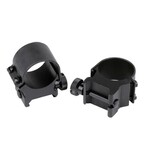 Weaver 49040 Top Mount Scope Ring Set Matte Black Aluminum 1 Tube Low Quick Detach