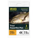 RIO Rio POWERFLEX PLUS 9FT 5X LEADER 3-PACK