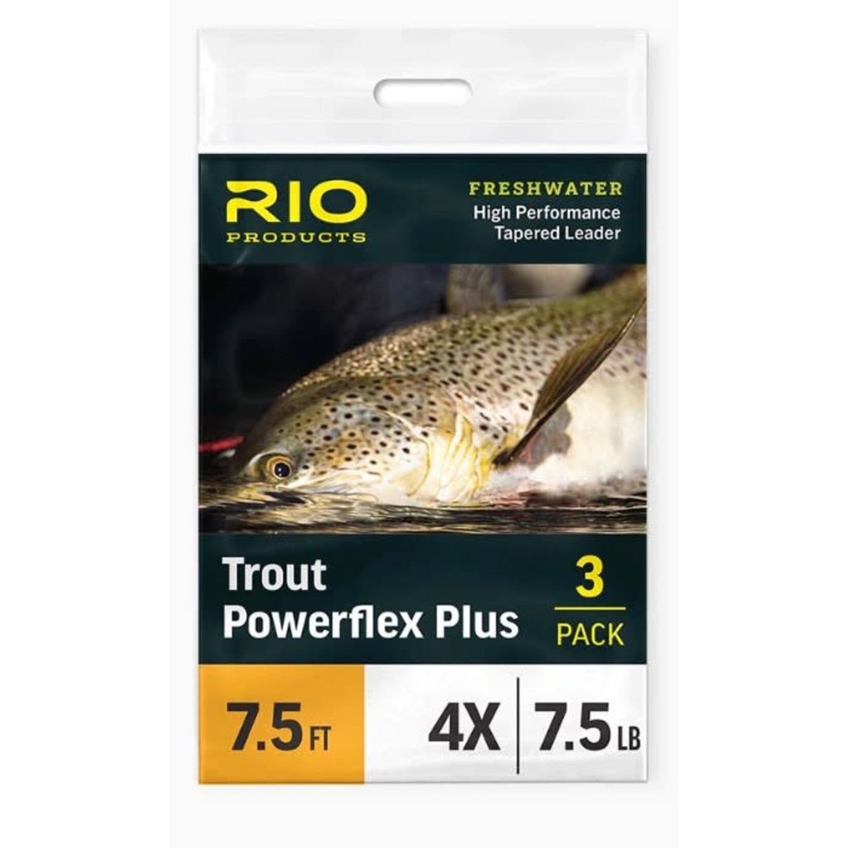 RIO Rio POWERFLEX PLUS 9FT 5X LEADER 3-PACK
