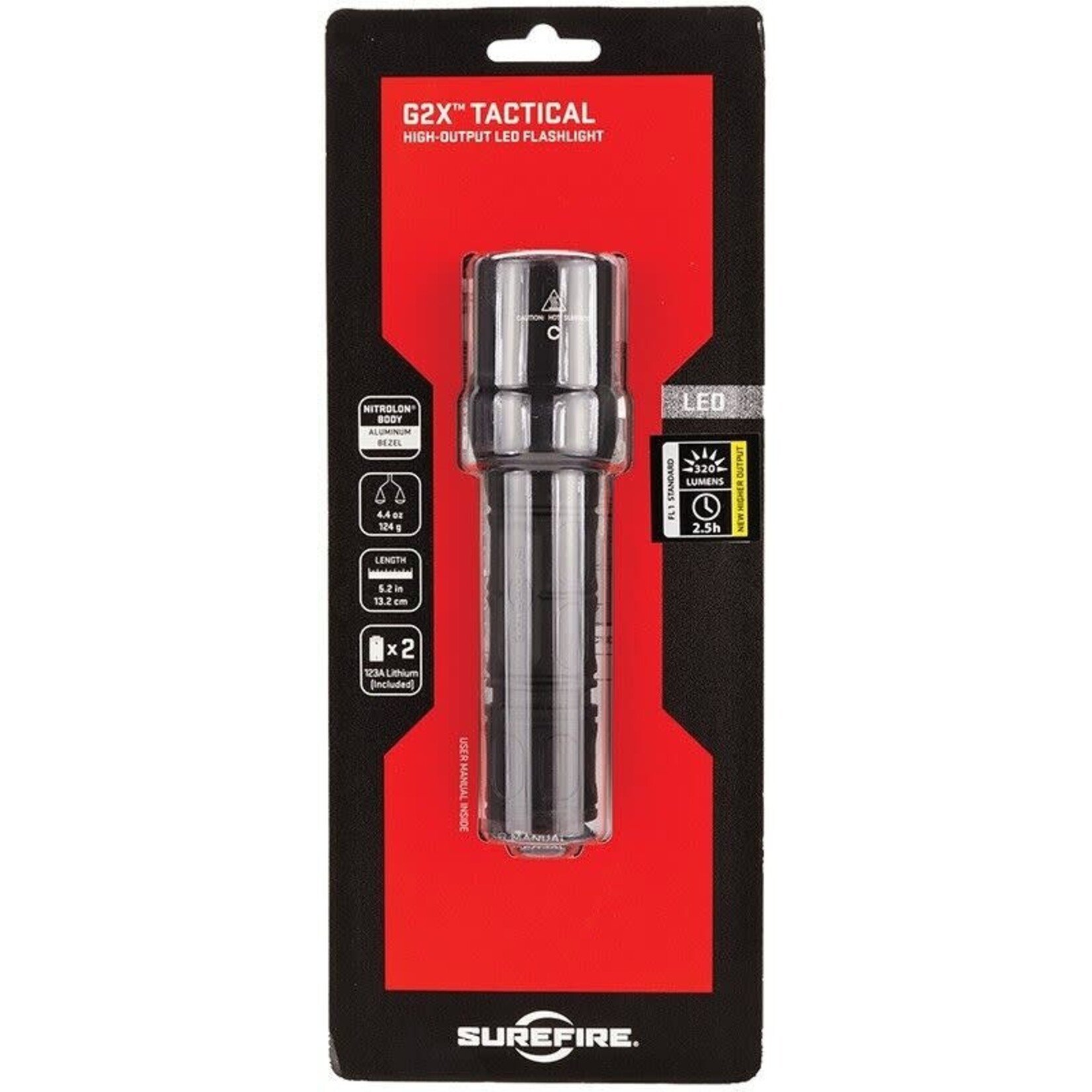 SUREFIRE SUREFIRE G2X LED TACTICAL FLASHLIGHT