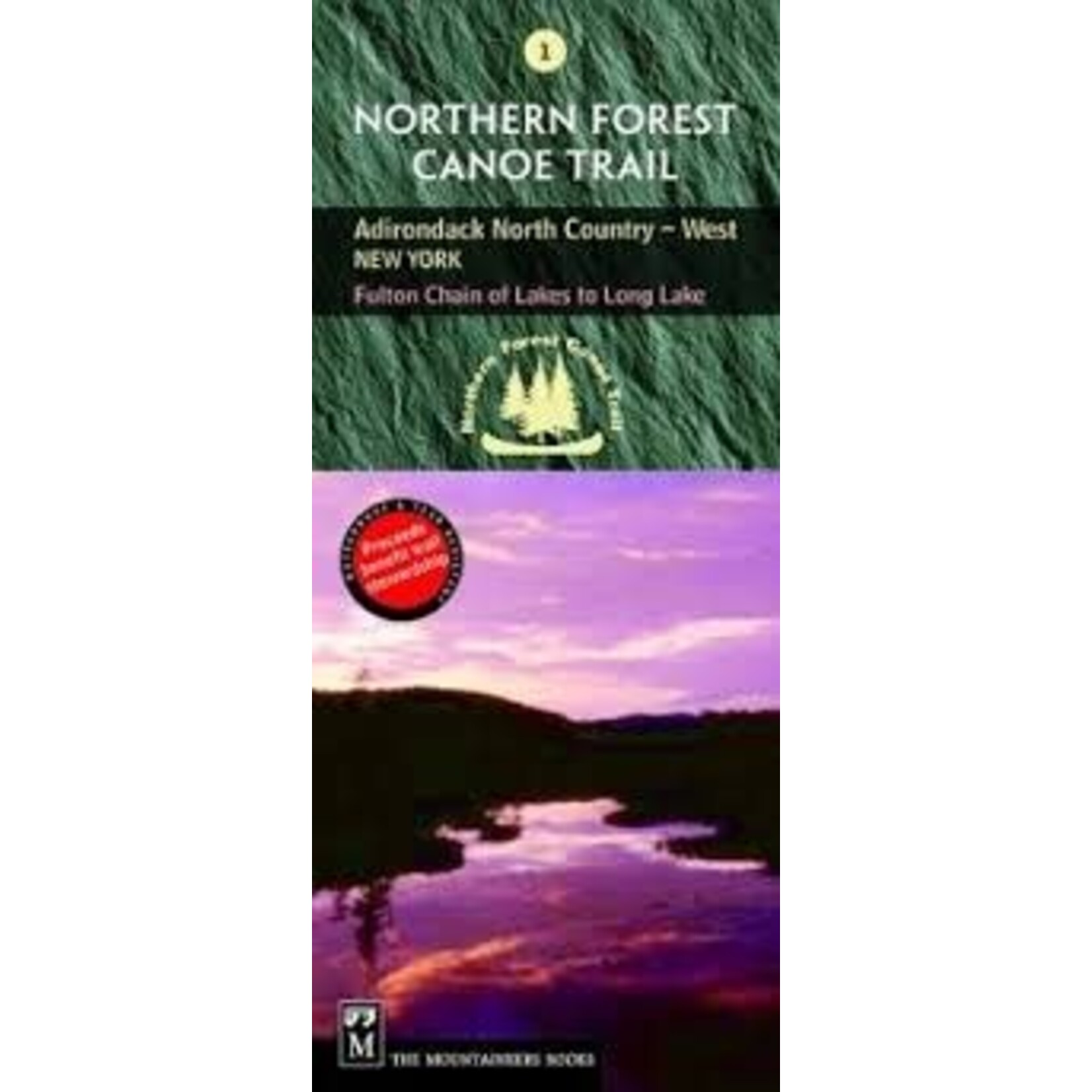 #1 Adirondack North Country (West) New York Northern Forest Canoe Trail Map NFCT