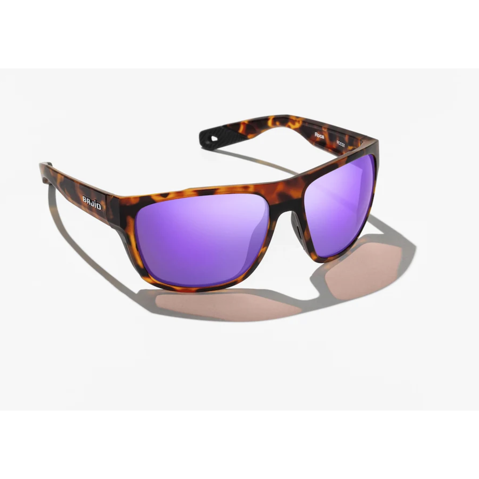 Bajio Bajio Las Rocas Brown Tort Matte/Violet Mirror Poly Sunglasses