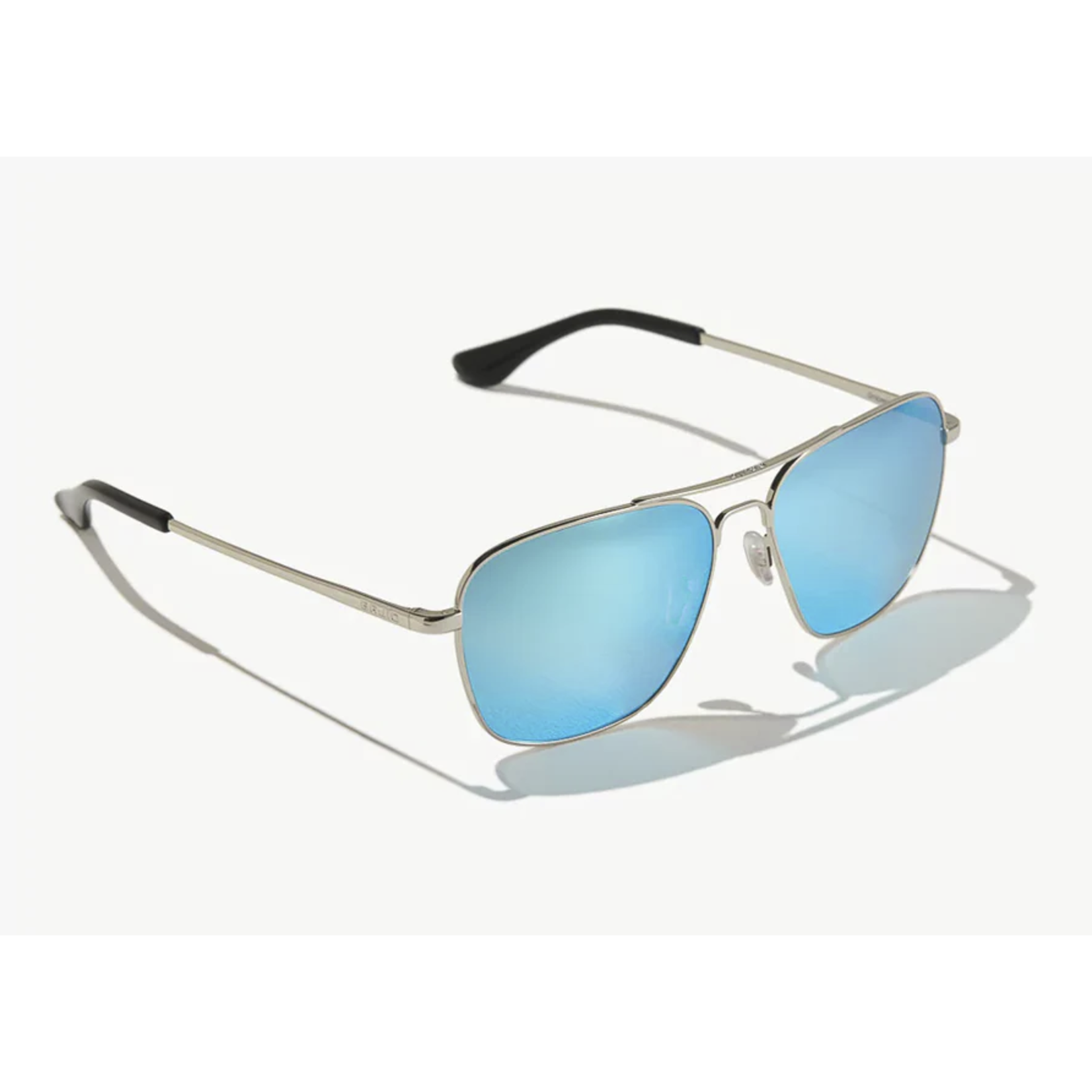 Bajio Bajio Snipes Silver Gloss/Blue Mirror Poly Sunglasses