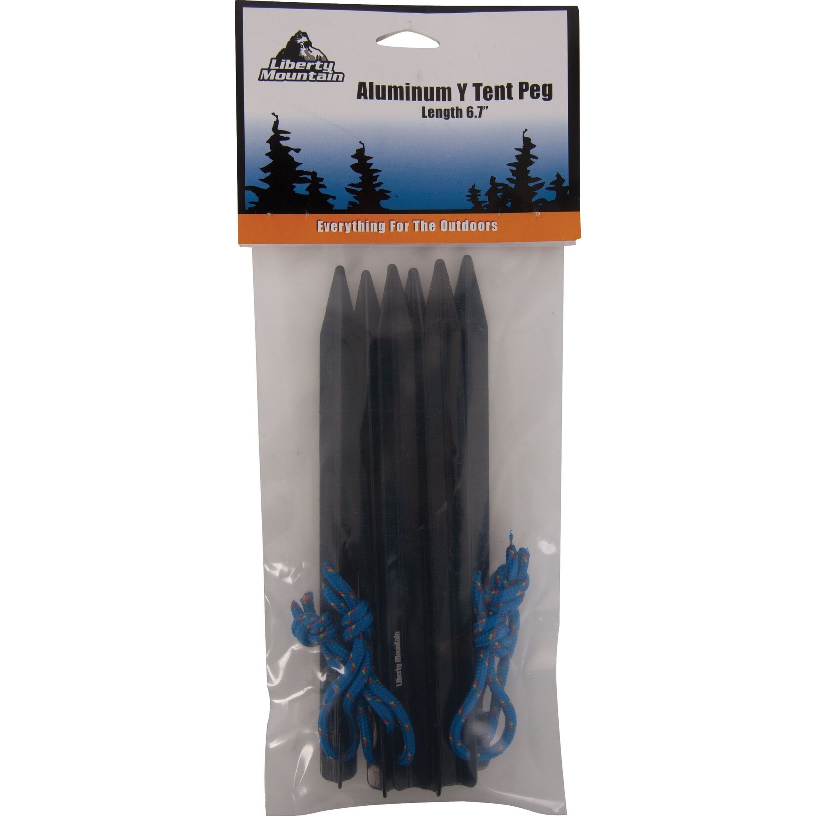 ALUM Y TENT PEG 6.7" 6PK