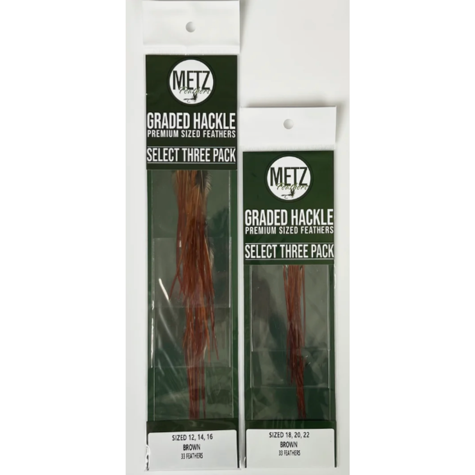 metz feathers Metz Select 3 pack Brown Size 14 16 18