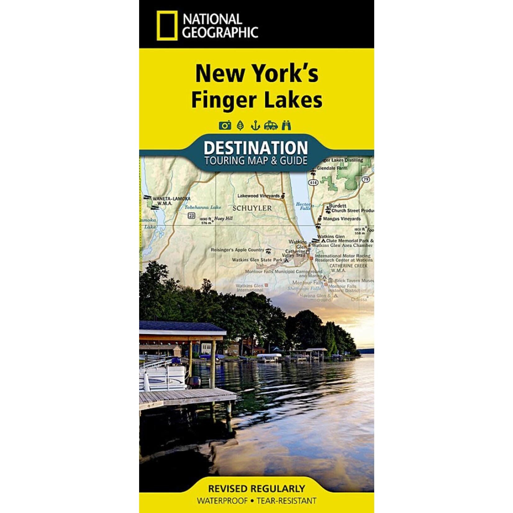 National Geographic New York Finger Lakes Map