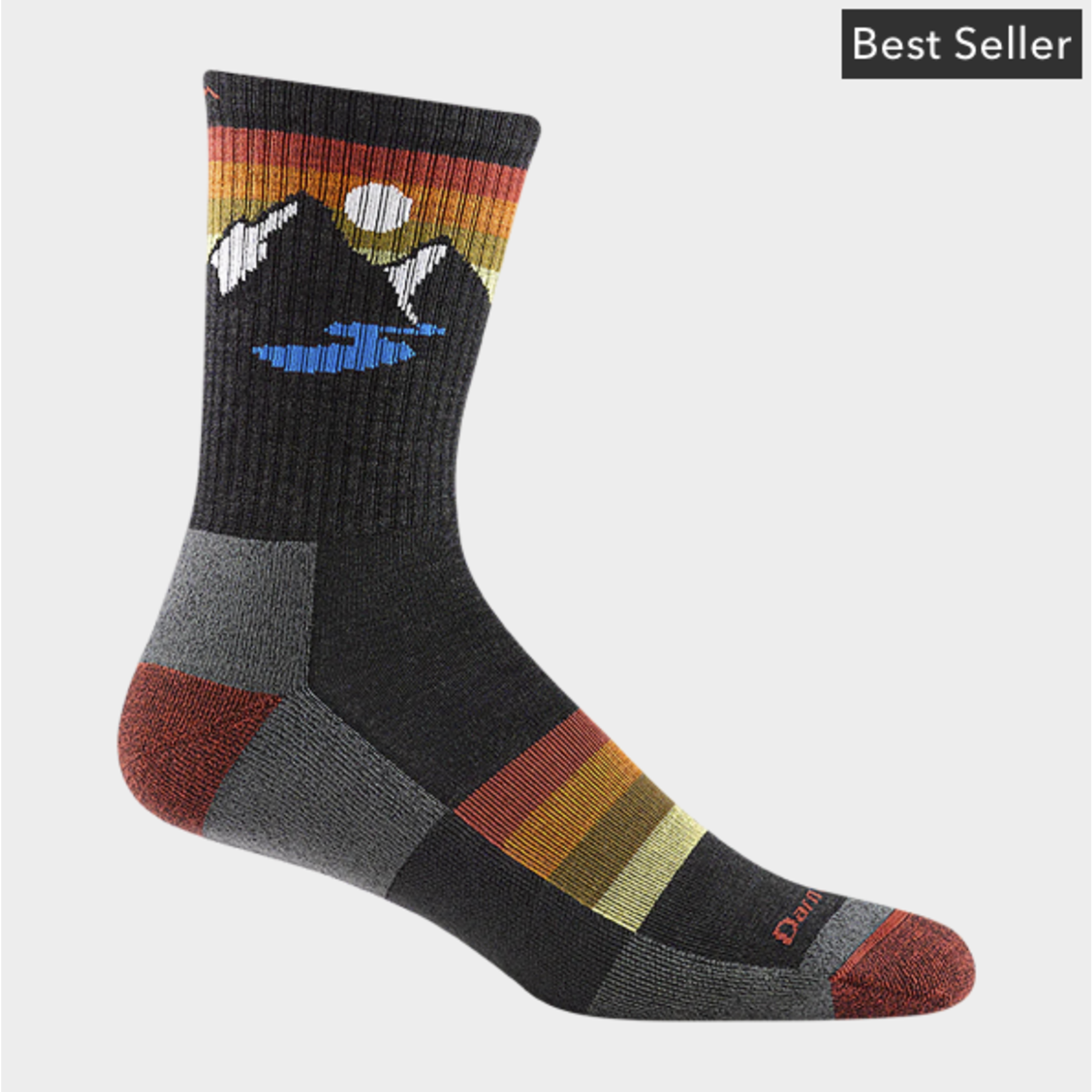 Darn Tough Socks Darn Tough Men's Sunset Ridge Micro Crew Lightweight Hiking Sock
