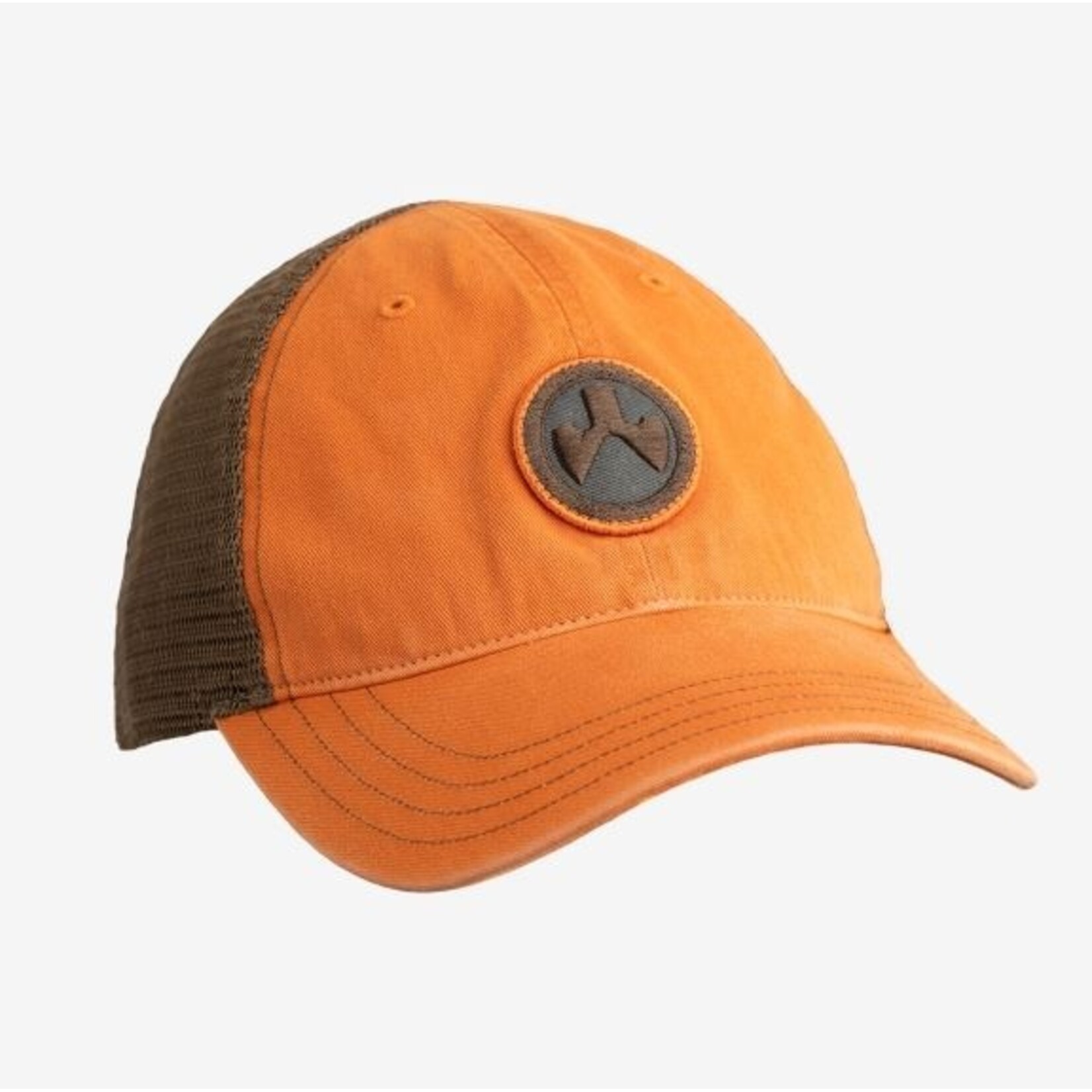 Magpul Icon Patch Garmet Washed Trucker Hat-Orange/Brown