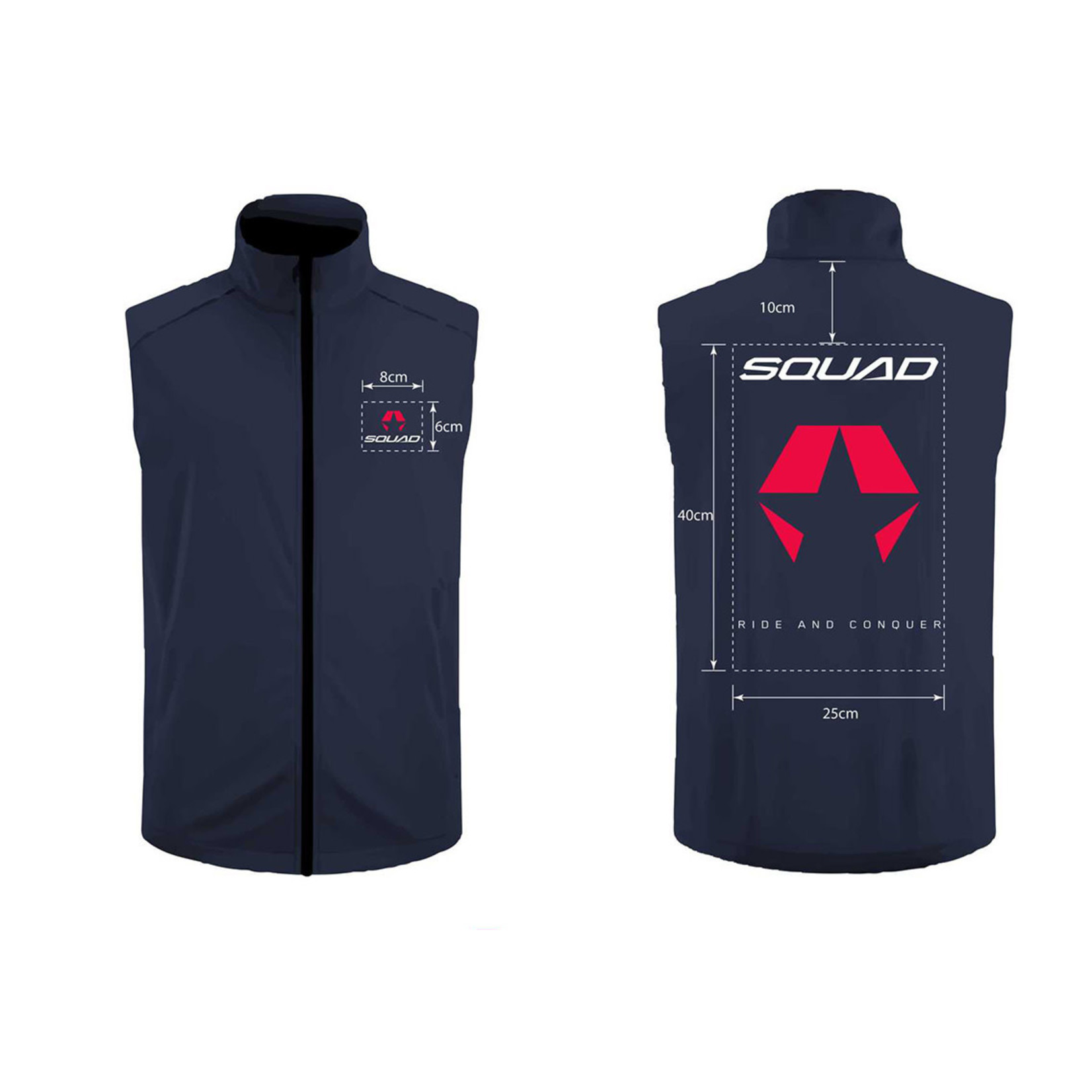 SQUAD CYCLES Squad Full Zip Vest Formal