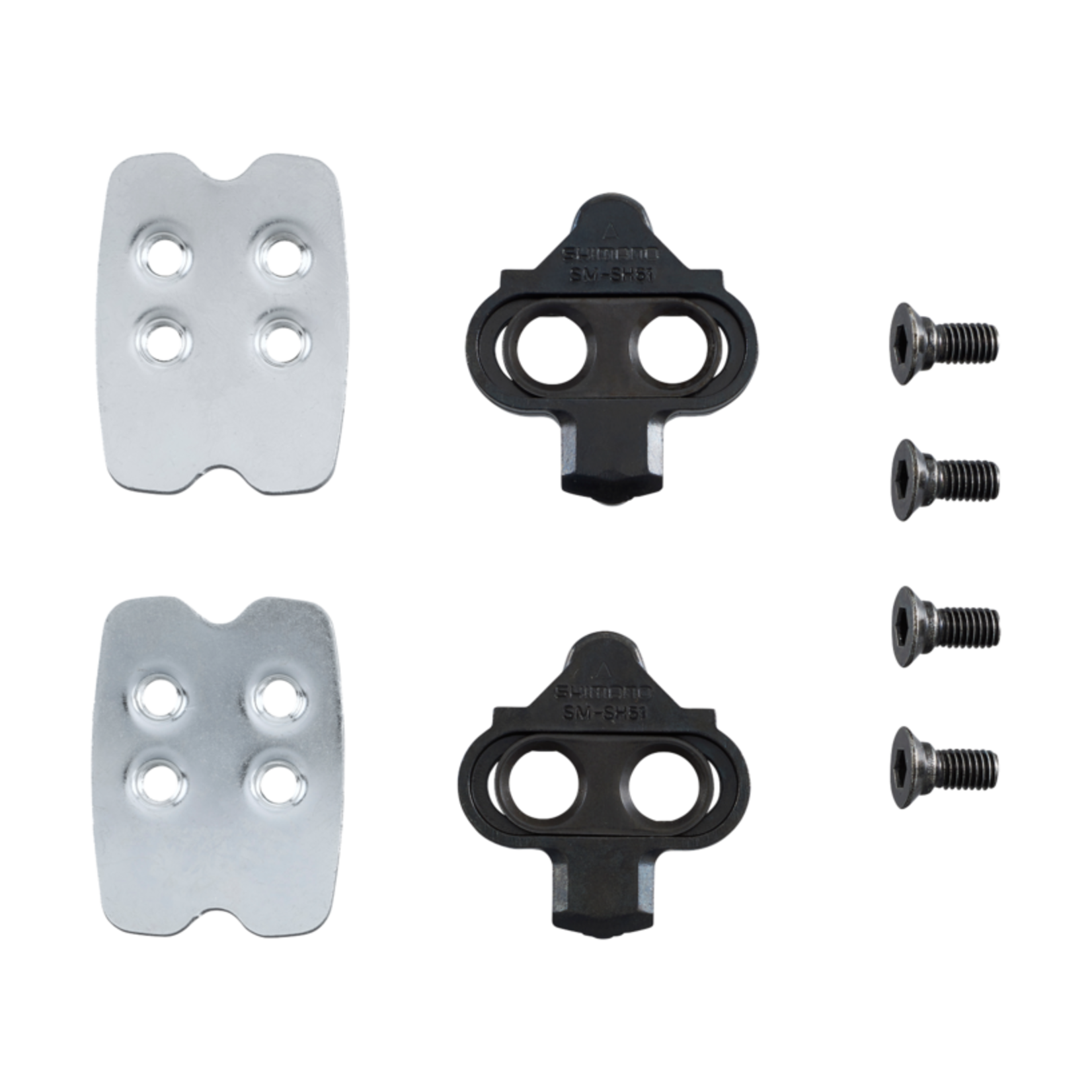 SHIMANO SM-SH51 SPD CLEAT SET (PAIR) SINGLE RELEASE W/ CLEAT NUT