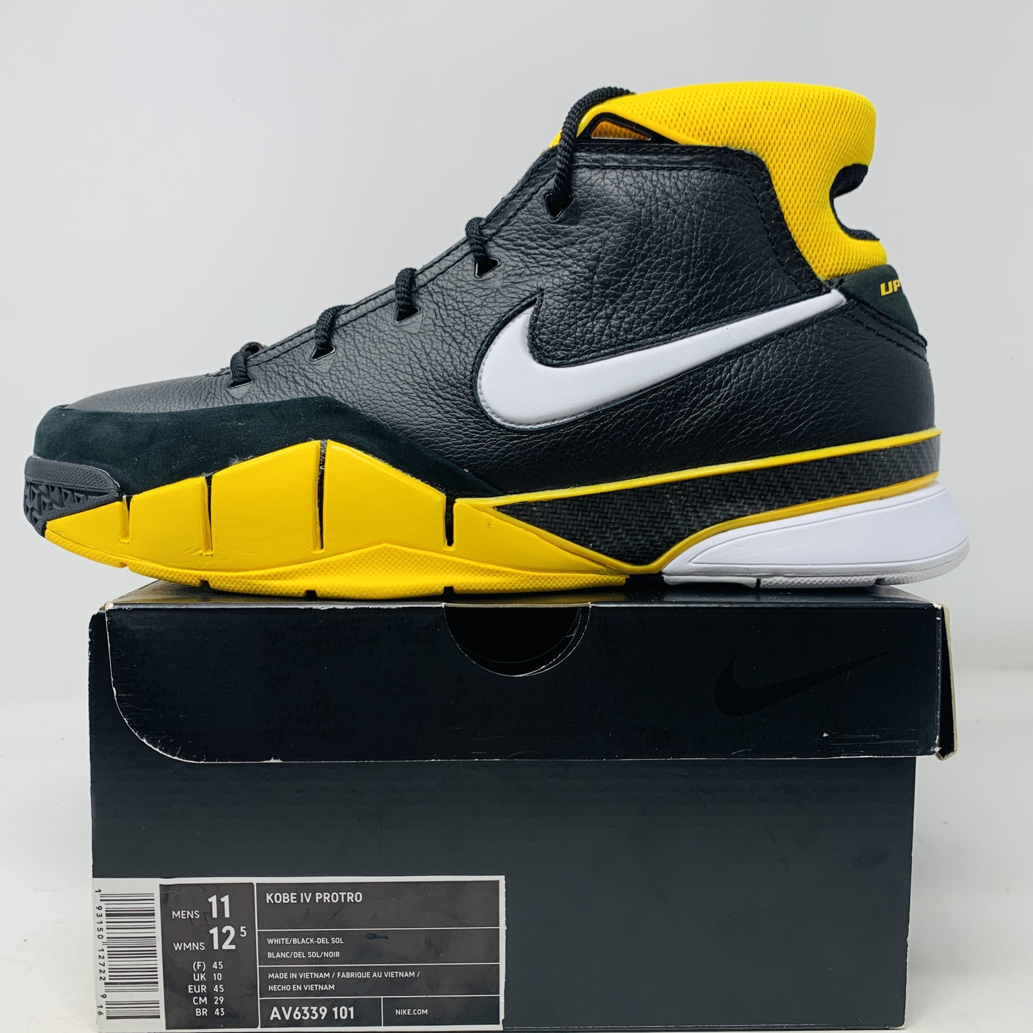Nike Nike Kobe 1 Protro Black Maize Size 11, PREOWNED REP BOX