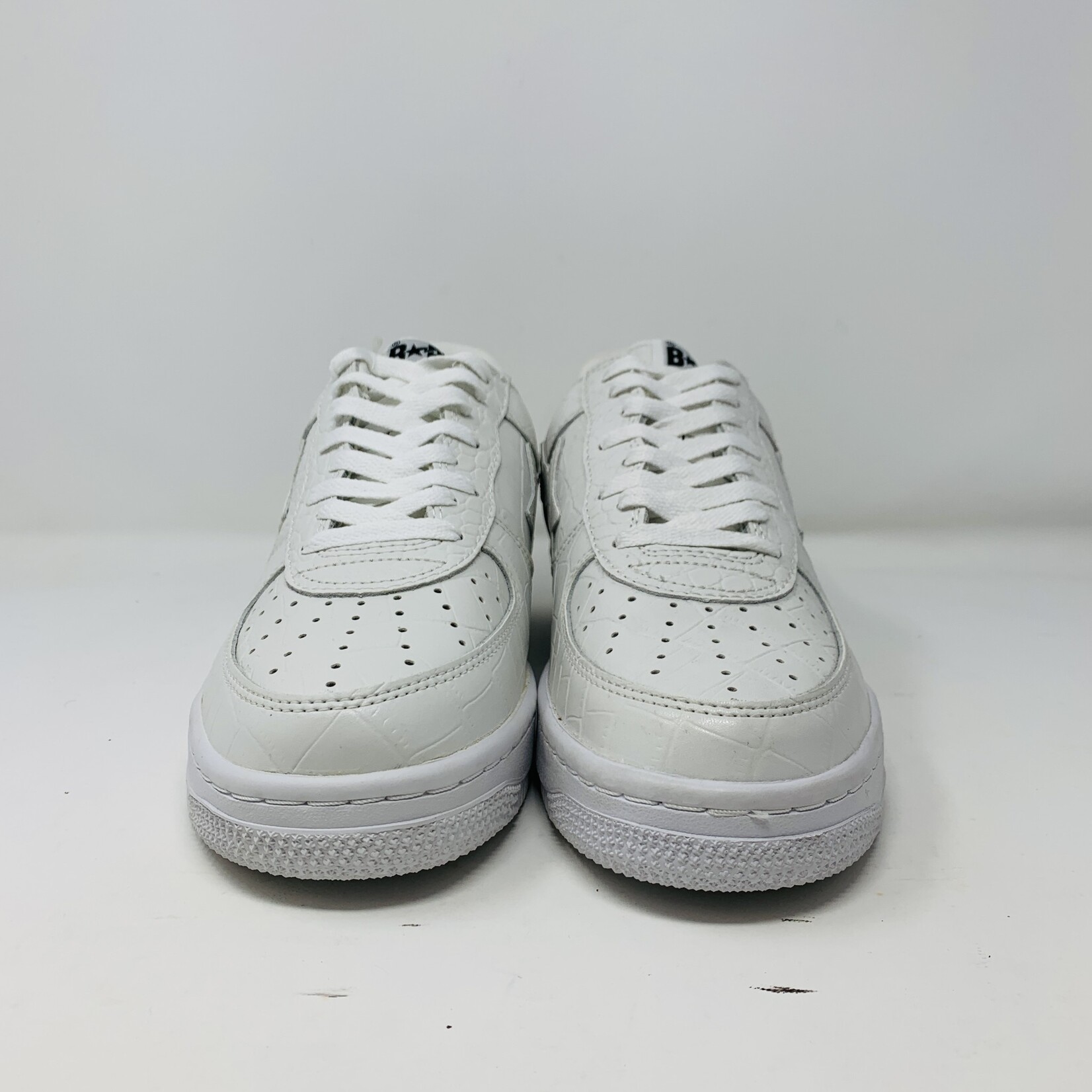 Bape BapeSta Gator Skin Triple White