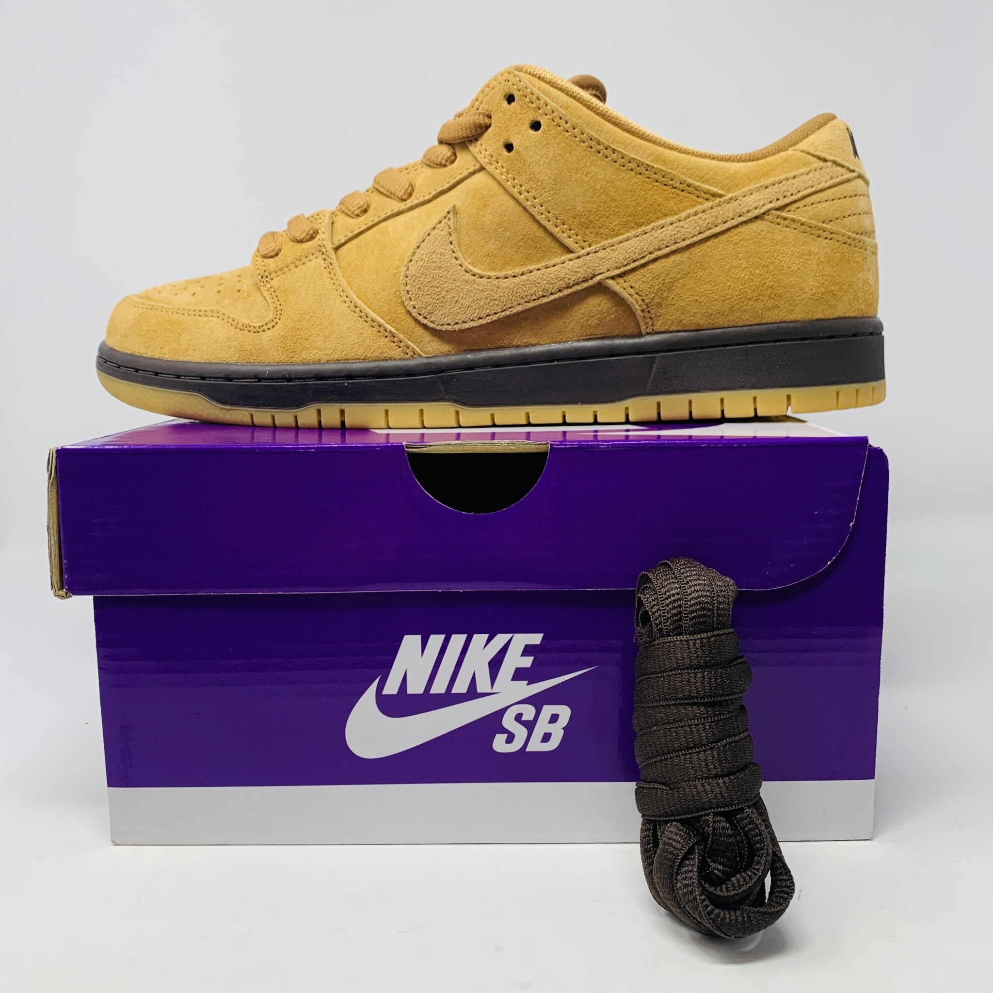 NIKE SB◇Dunk Low Pro Wheat and Purple 27.5cm CML スウェード