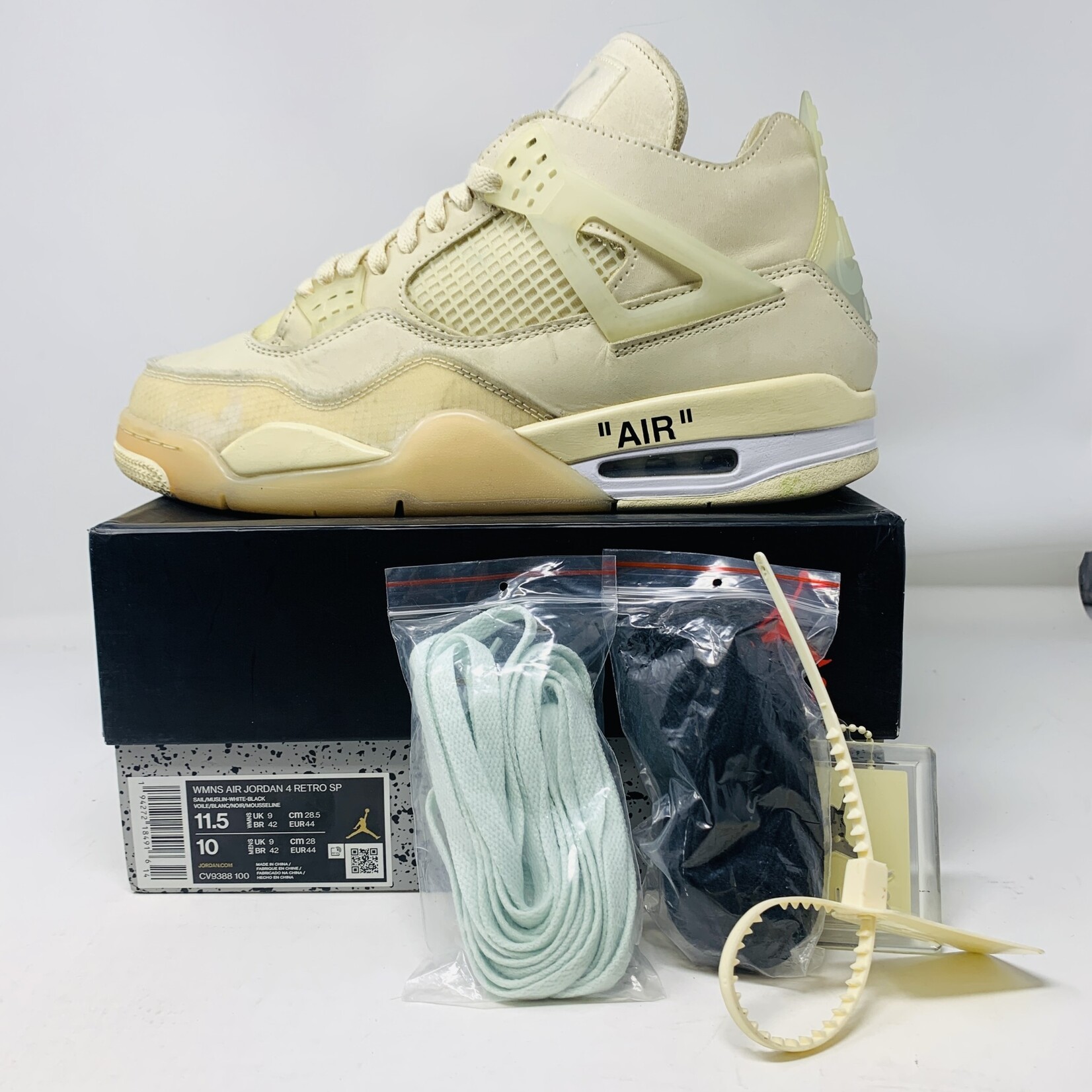 Jordan 4 Retro Off White Sail Women s Holy Ground Sneaker Shop