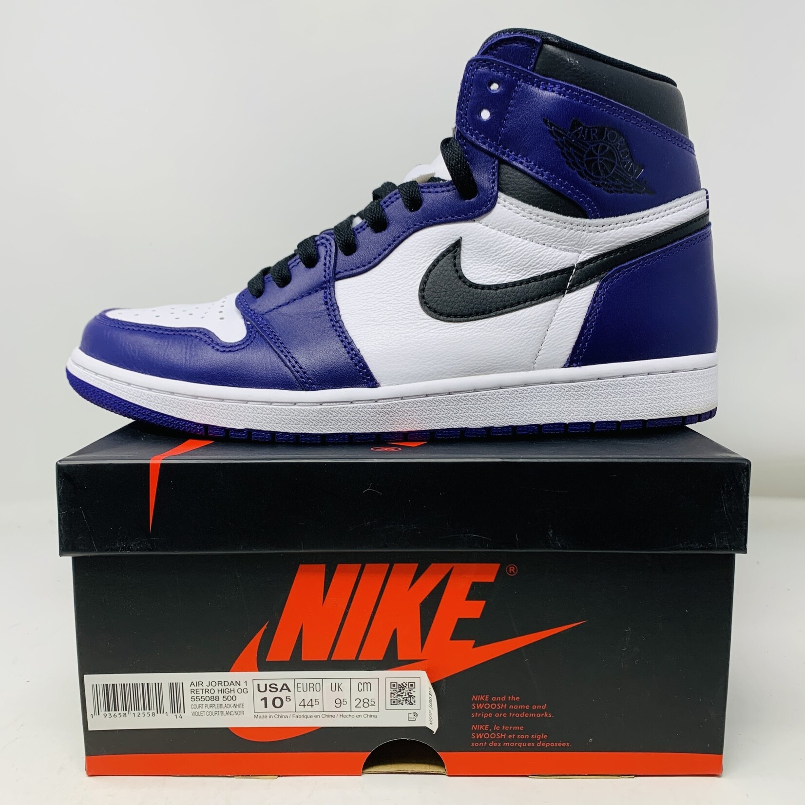Jordan 1 Retro High Court Purple White - Holy Ground Sneaker Shop ...